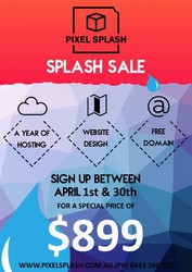 Website Design ‘Splash Sale’ – $899