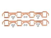 Copper gaskets with good connection and sealing properties are used on